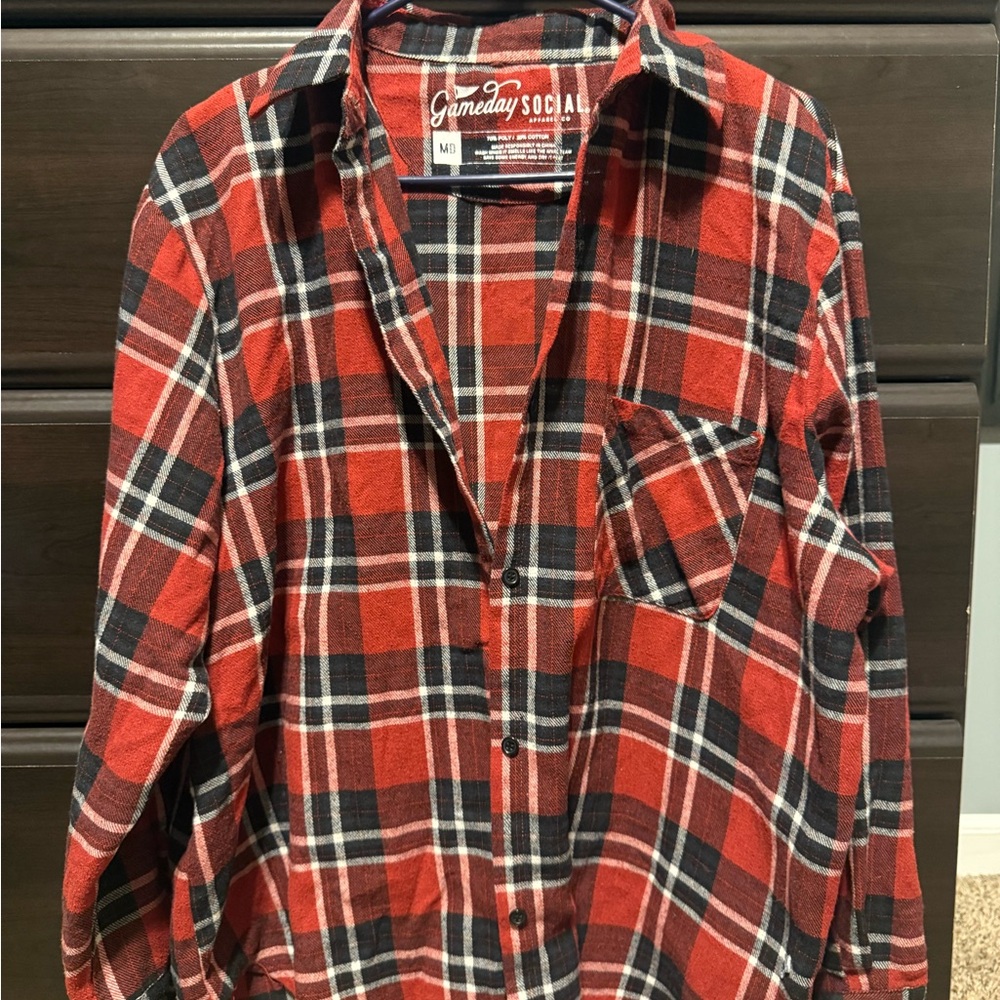 Medium Nebraska Husker Flannel